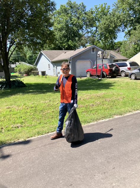 ICL Lawrence walk the road to clean up Lawrence