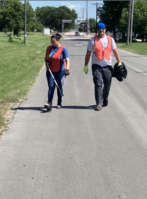 ICL Lawrence walk the road to clean up Lawrence