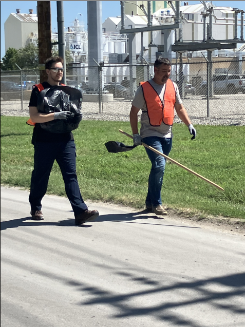 ICL Lawrence walk the road to clean up Lawrence