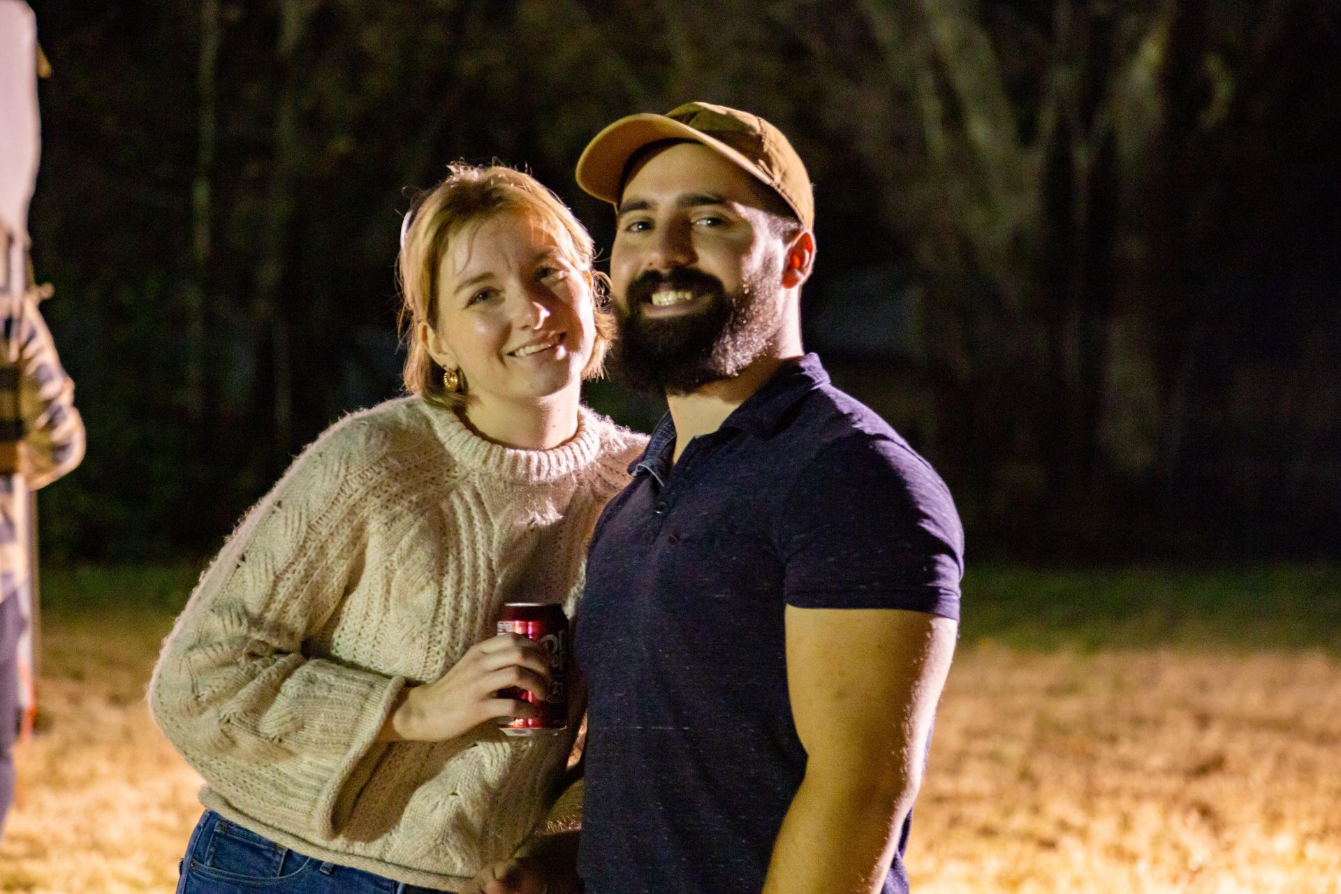 A happy couple at the Fall Family picnic for ICL smiles for the camera.