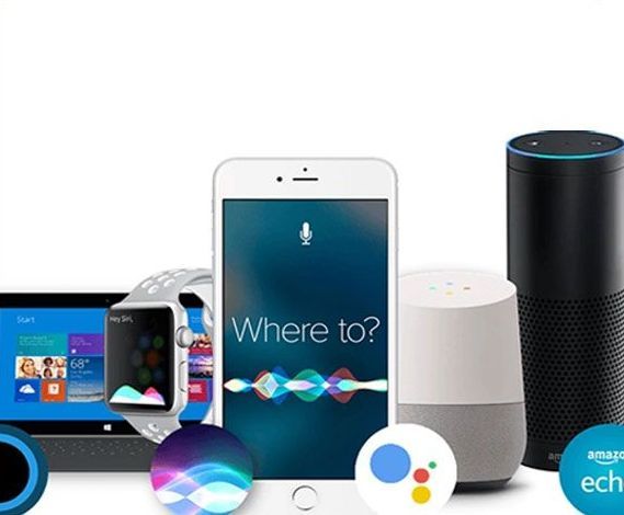 Smart devices: tablet, smartwatch, smartphone with voice assistant, smart speaker (Google Home and Amazon Echo).
