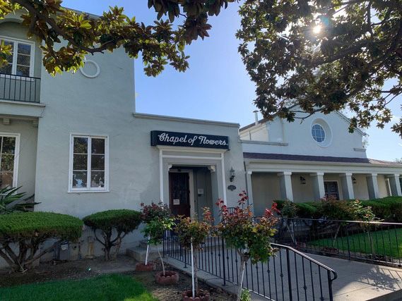 Chapel of Flowers Funeral Home Exterior view of front side