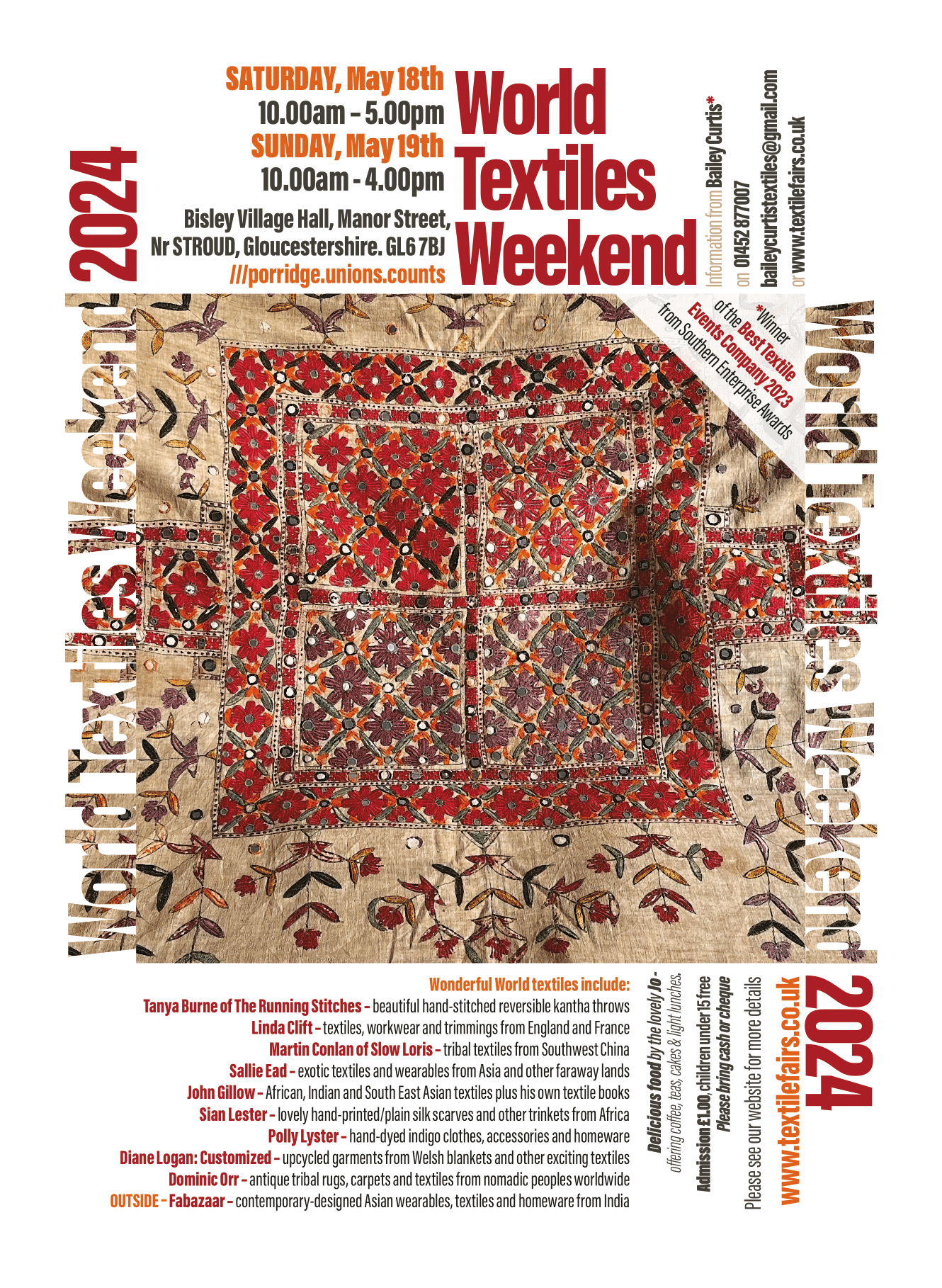 World Textiles Fair Bisley 2021 Poster