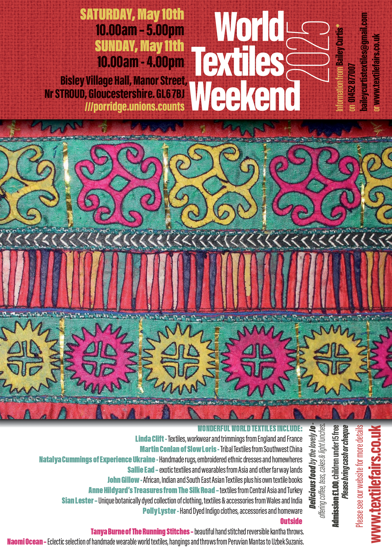 World Textiles Fair Bisley 2021 Poster