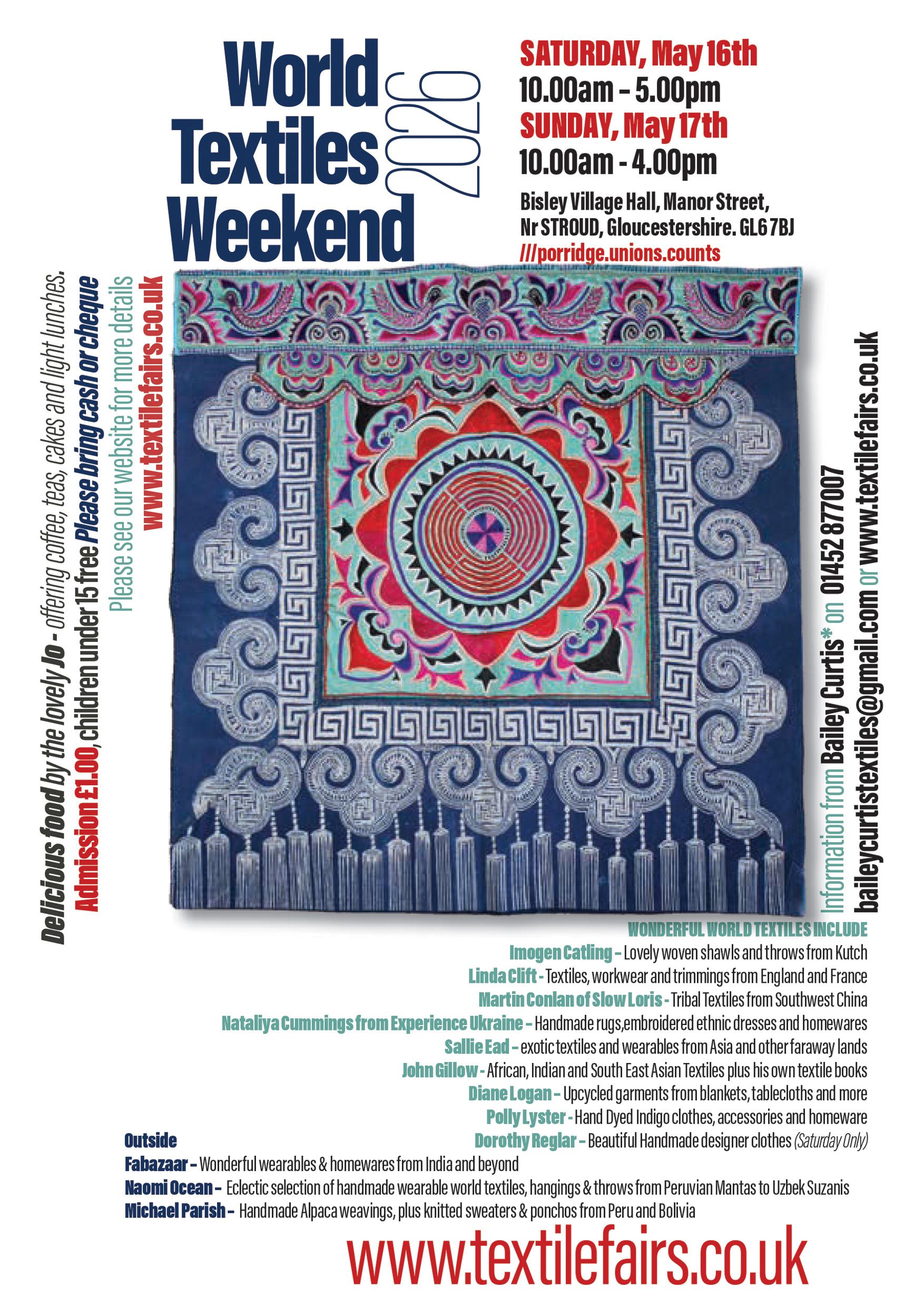 World Textiles Fair Bisley 2026 Poster