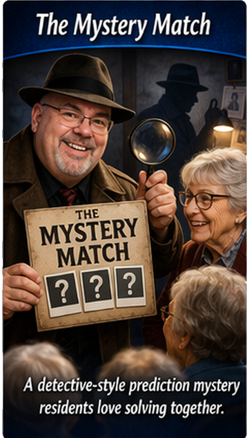 A man in a fedora holds a sign reading