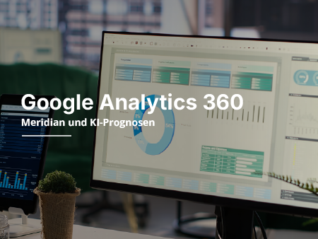 Bildschirm mit Analyse-Dashboard zu Google Analytics 360.