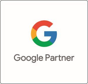 Ein Google Partner Premier 2024-Logo auf weißem Hintergrund.