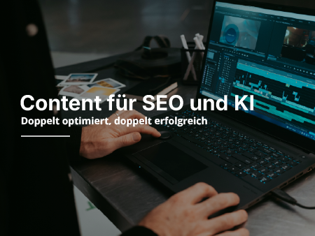 Person tippt auf einen Laptop der Analysen zeigt.