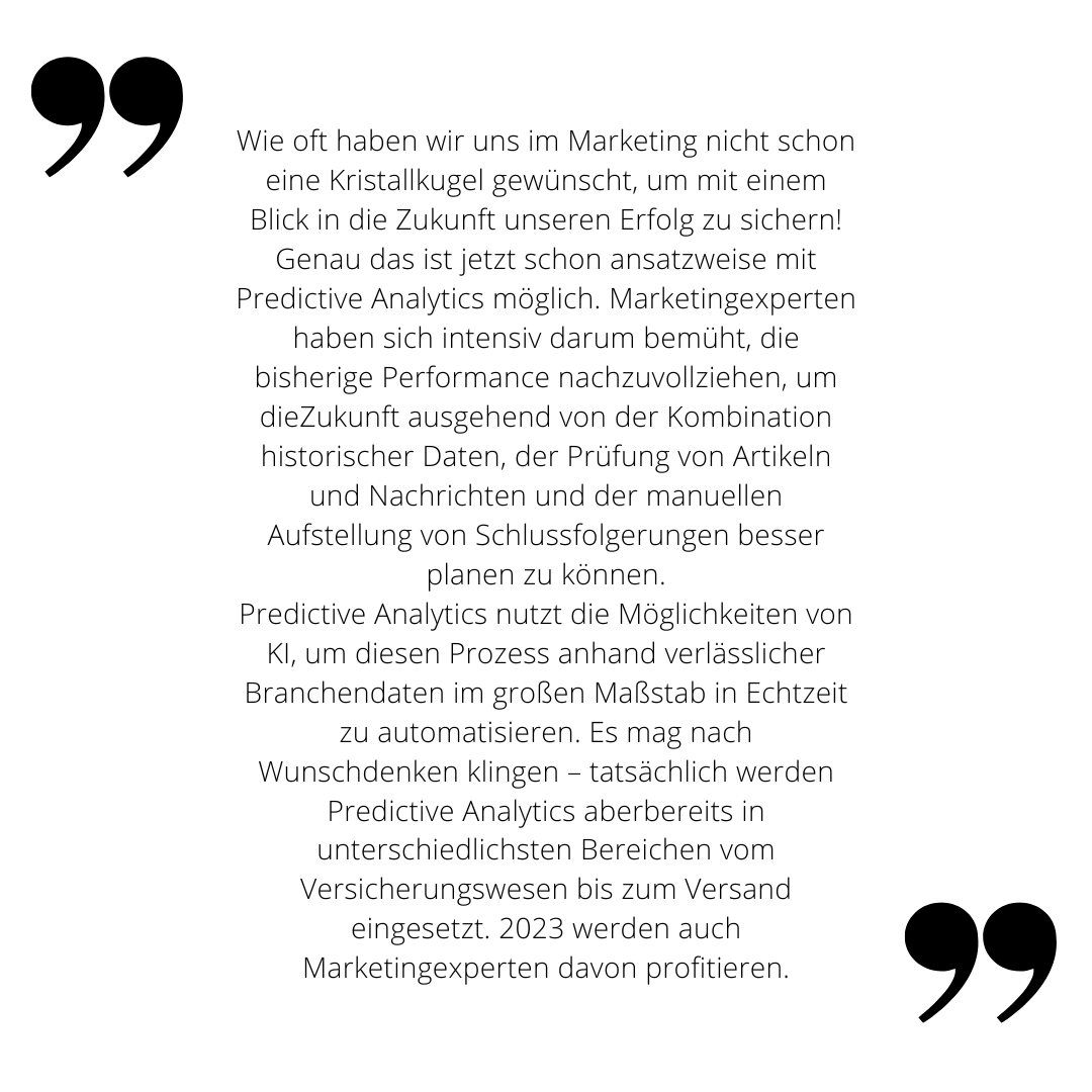 Zitat zu Predictive Analytics