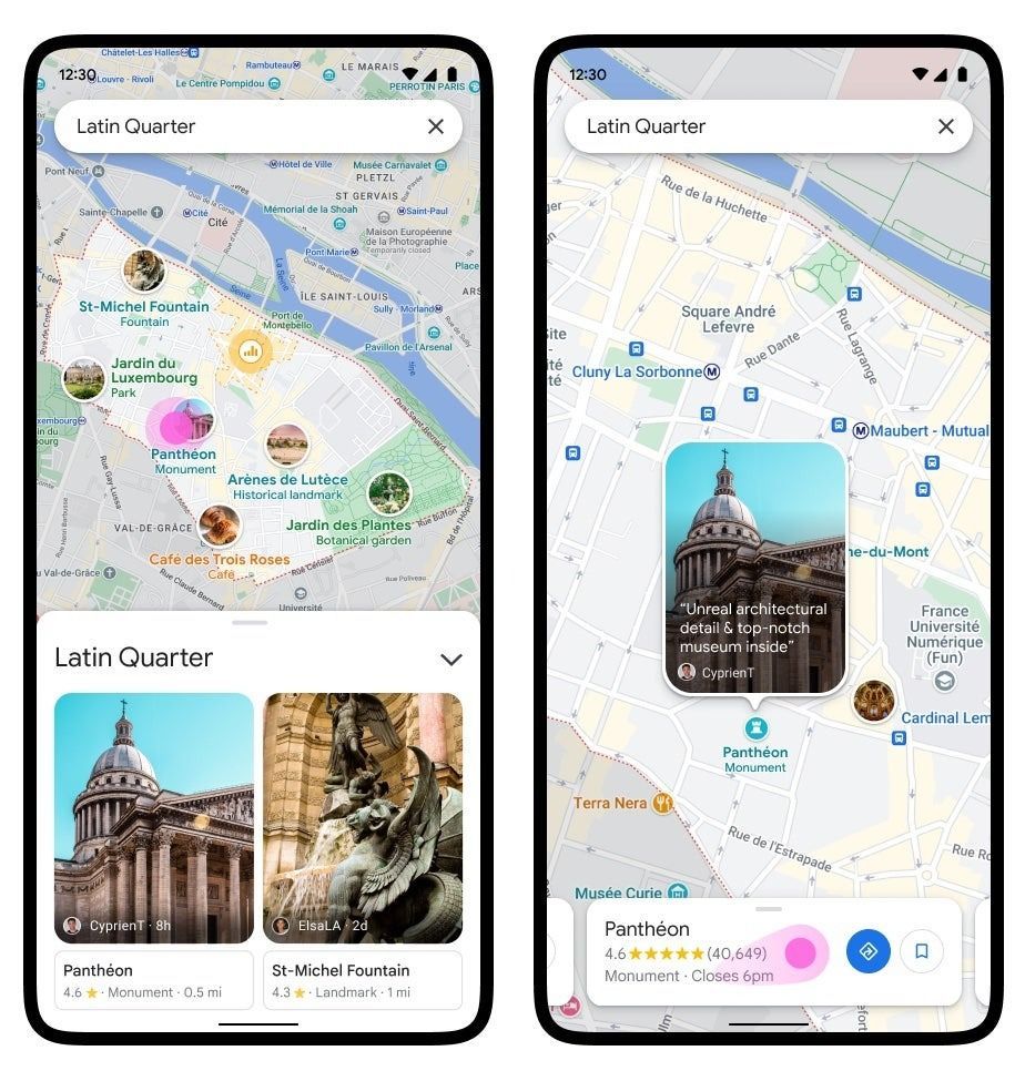 Neues Design von Google Maps