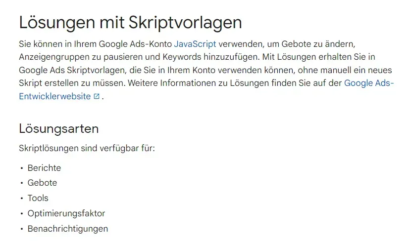 Text über lösungen
