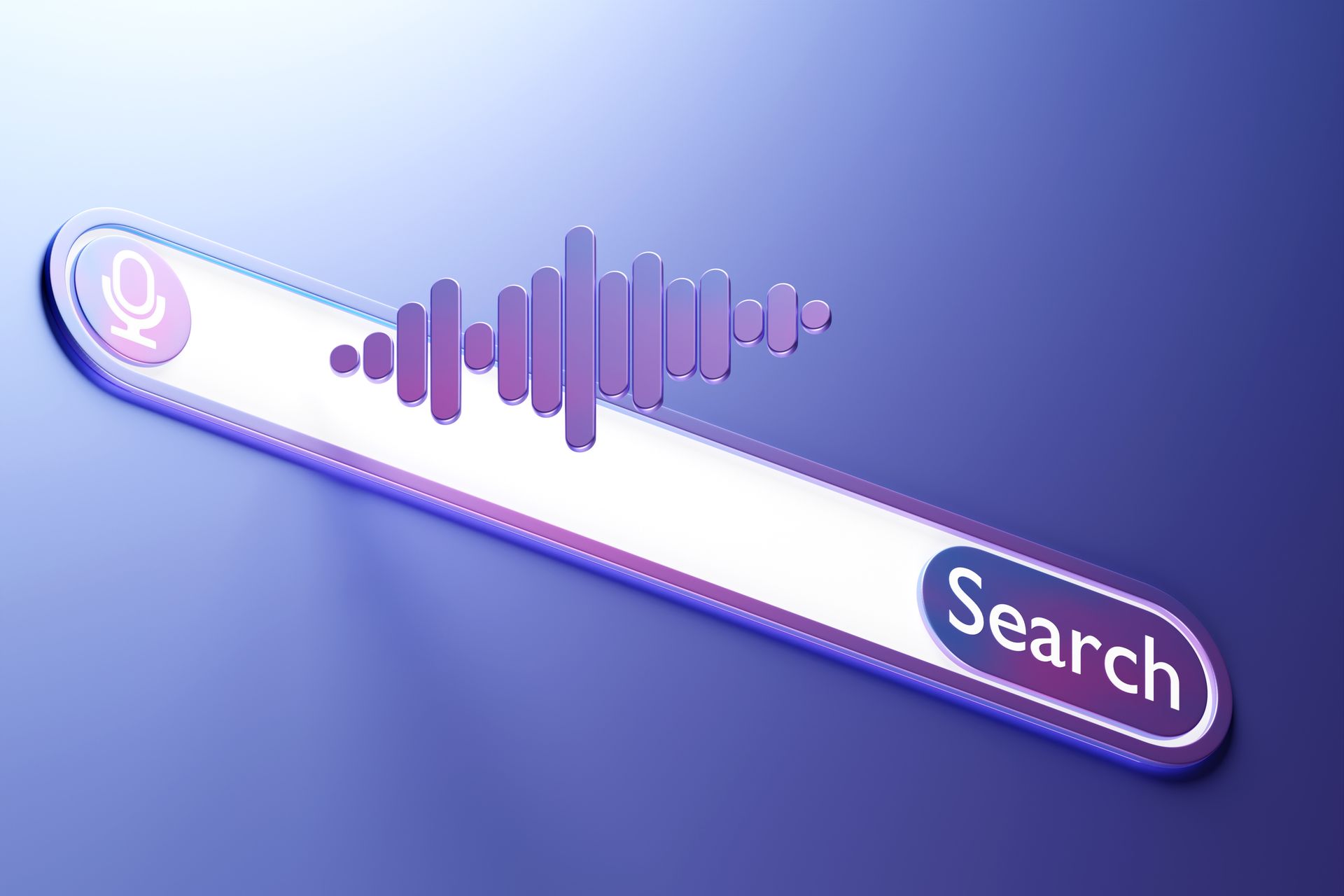 Eine Grafik von einer Suchleiste und einem Audio
