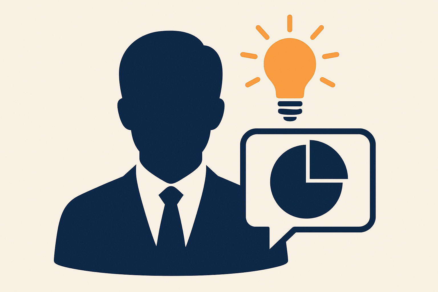 Silhouette von einer Person, mit einer Sprechblase 