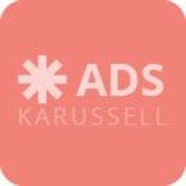 Das Logo für Anzeigen von Karrussell ist ein rosa Quadrat mit einem weißen Stern darauf.