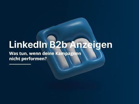 Ein Blaues Linkedin-Logo mit blauem Hintergrund