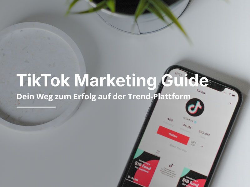 Handy im Hintergrund mit TikTok