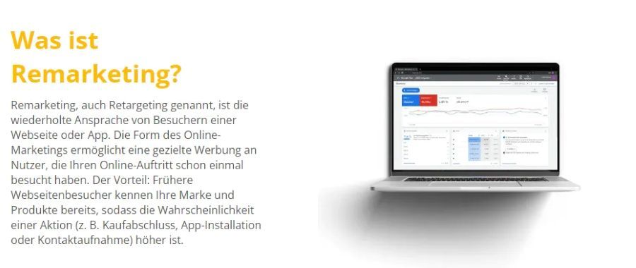 Was ist Remarketing; Google Ads Screenshot