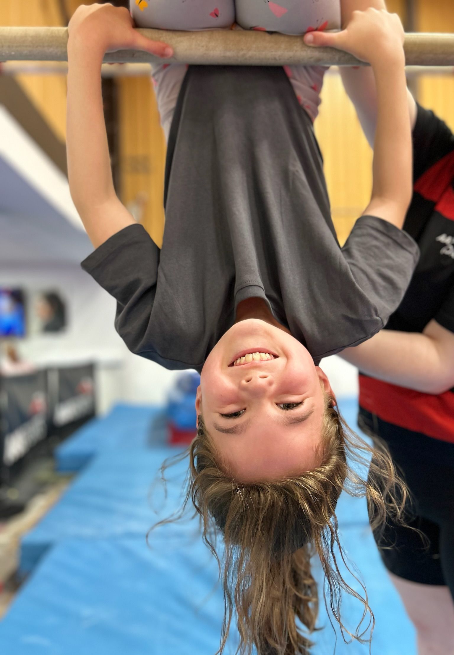 girl performing gymnastics