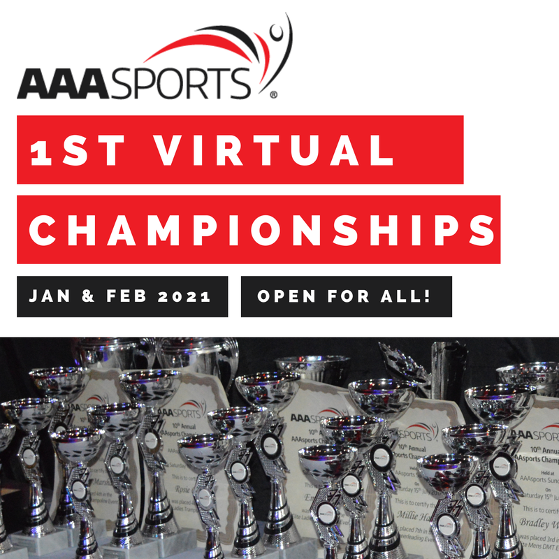 A poster for the aaa sports 1st virtual championships