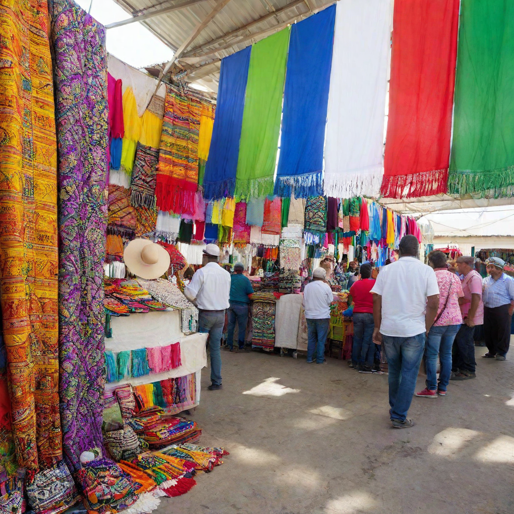 a group of people in a market Tour de Compras en Punta Cana