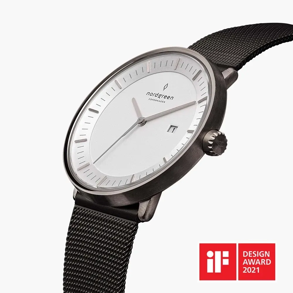 【Nordgreen】Philosopher哲學家 極致黑系列米蘭帶腕錶 36mm (PH36GMMEBLXX)-funtastic方采
