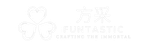 A white logo on a white background that says `` fantastic crafting the immortal ''.