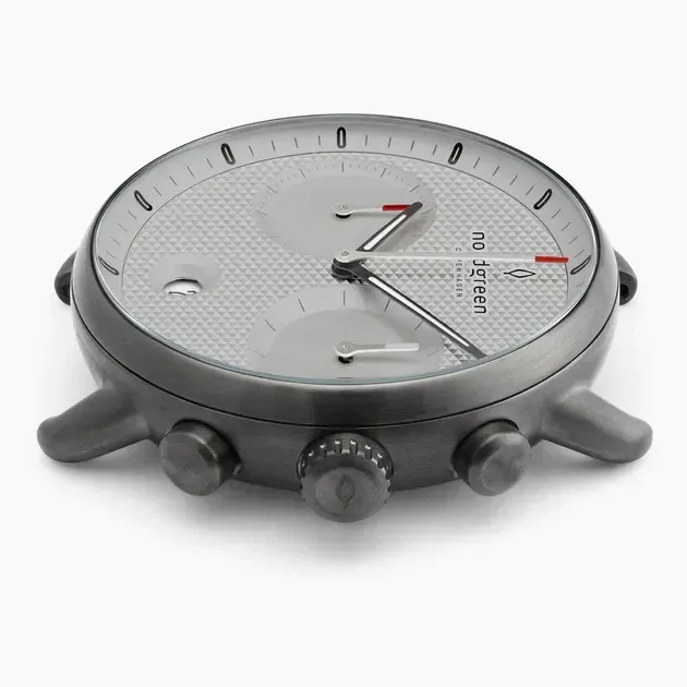 【Nordgreen】Pioneer先鋒 復古棕真皮腕錶 42mm(PI42GMLEBLTG)-funtastic方采