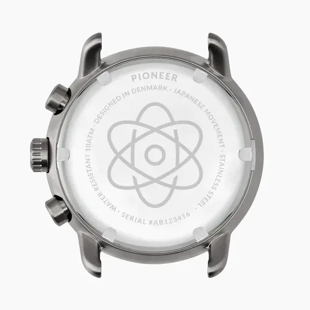 【Nordgreen】Pioneer先鋒 復古黑真皮腕錶42mm(PI42GMLEBLTB)-funtastic方采