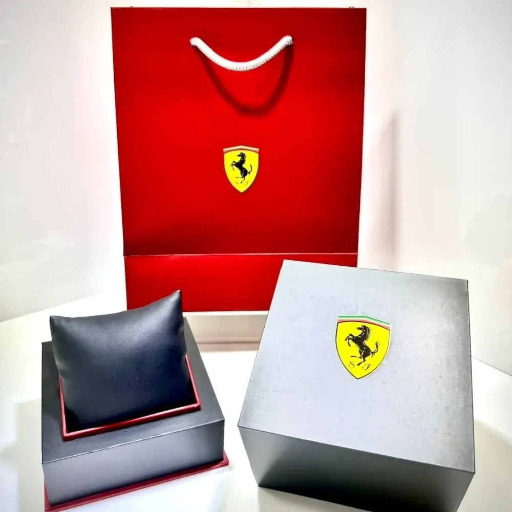 【FERRARI 法拉利】時尚流行速度運動錶/黃 47mm (0830345)-funtastic方采