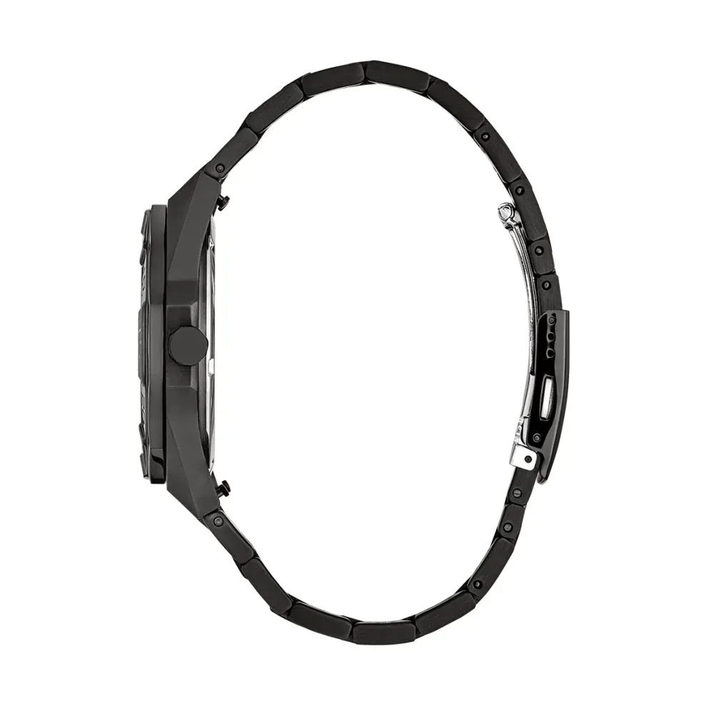 【CITIZEN 星辰】GENTS 光動能 黑鋼浪紋錶盤潮手錶 42mm (AW1855-52E)附提袋-funtastic方采