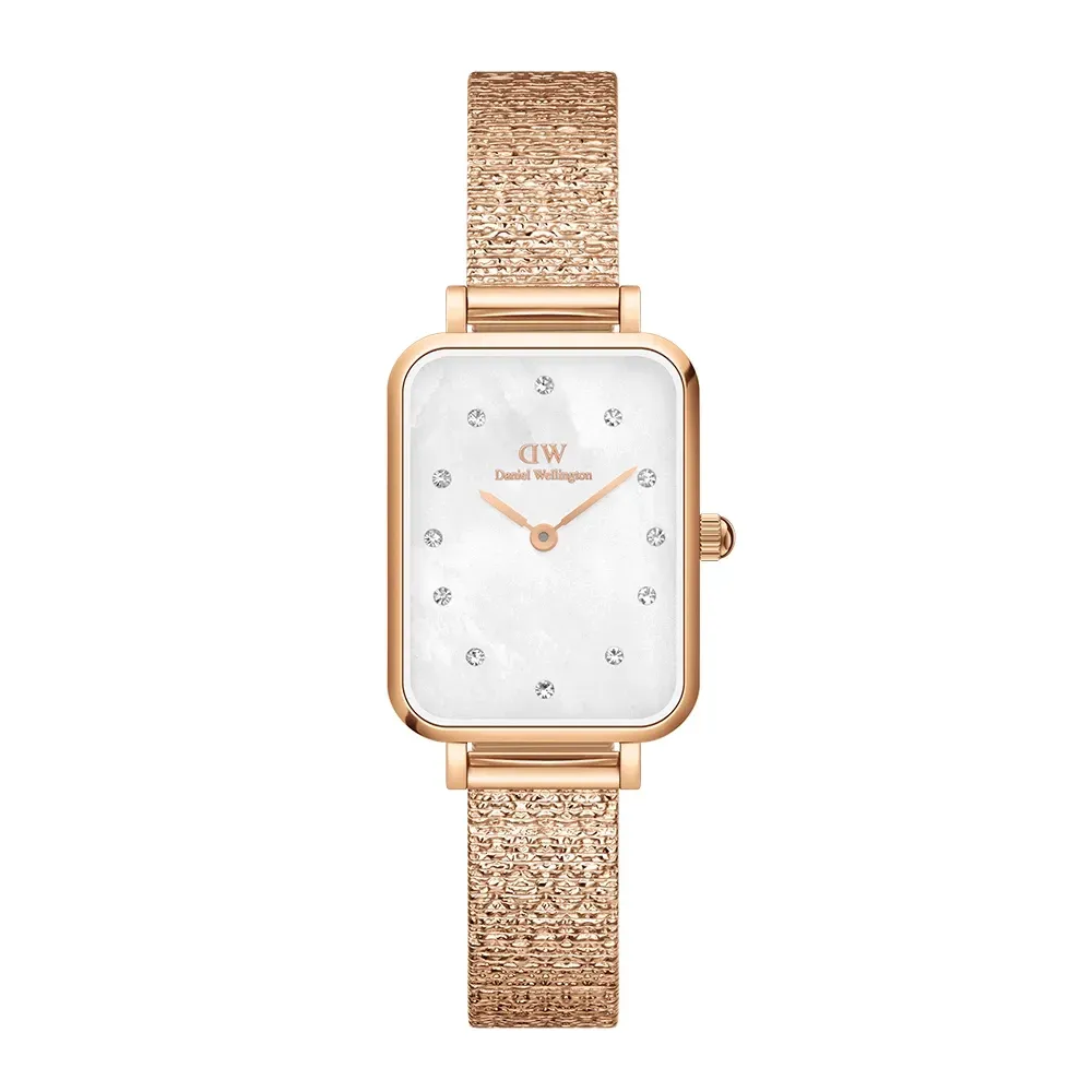 【DW】 Daniel Wellington 貝母盤麥穗鋼琴方錶 (DW00100578)-funtastic方采