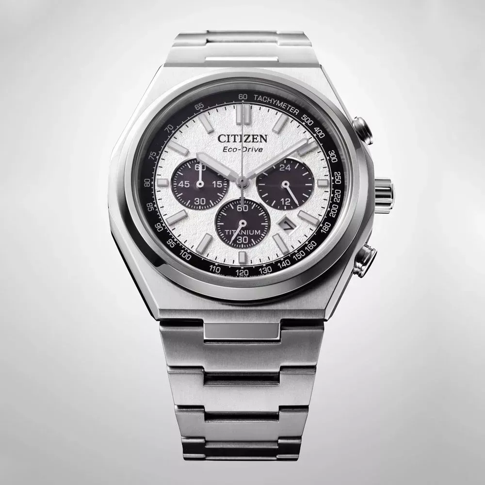 【CITIZEN 星辰】GENTS Zenshin 輕量鈦 光動能 白(CA4610-85A)-funtastic方采