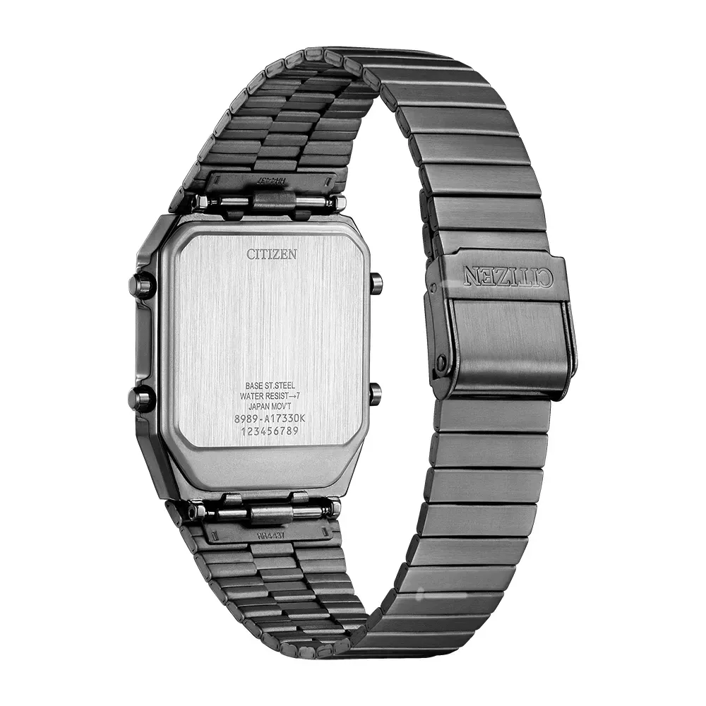 【CITIZEN 星辰】CitizenANA-DIGI TEMP 限定復古電子錶 31.5mm(JG2147-85X)-funtastic方采