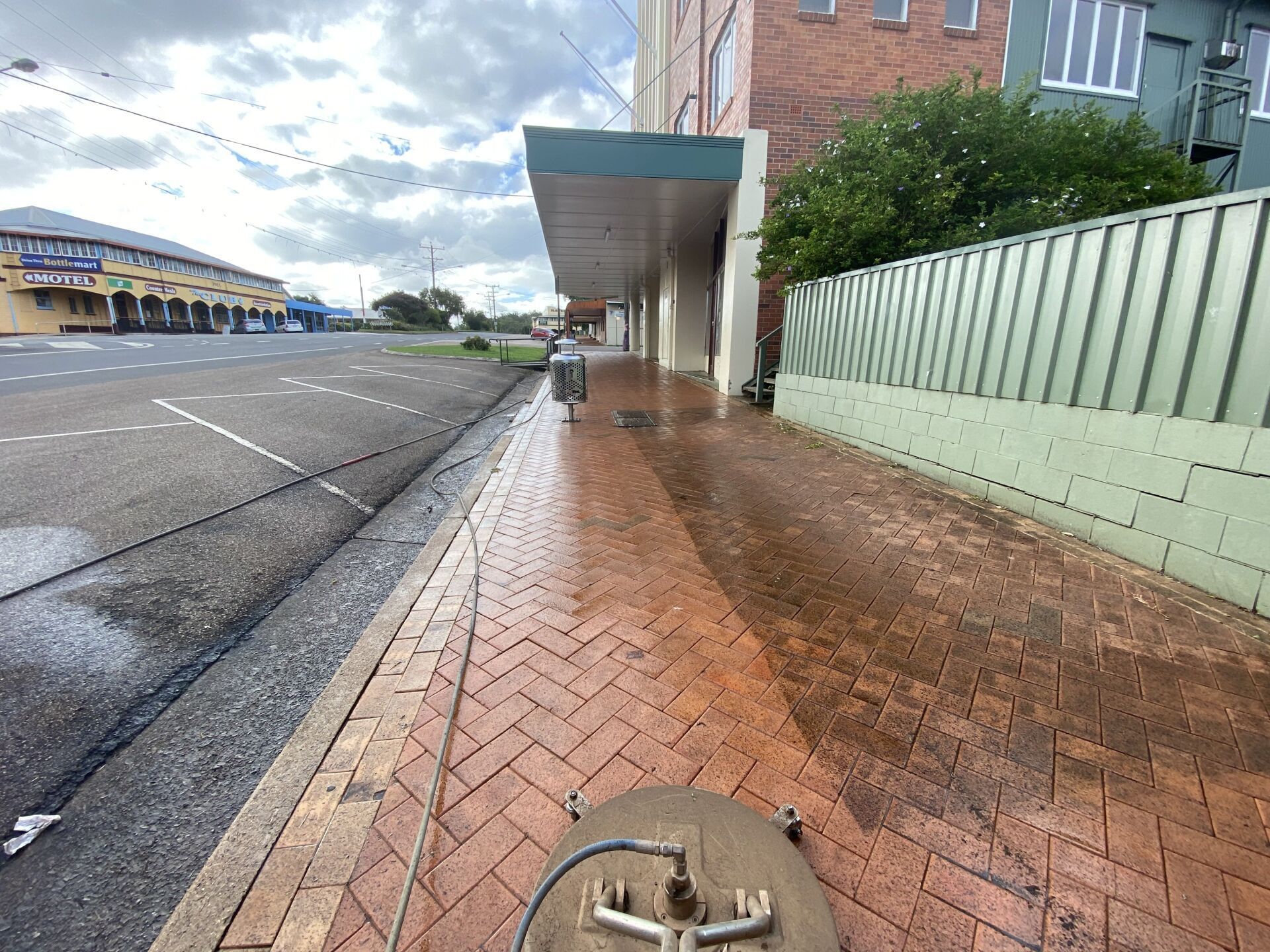 Cleaning The Side Walk — FNQ Pressure Cleaning  in Atherton, QLD