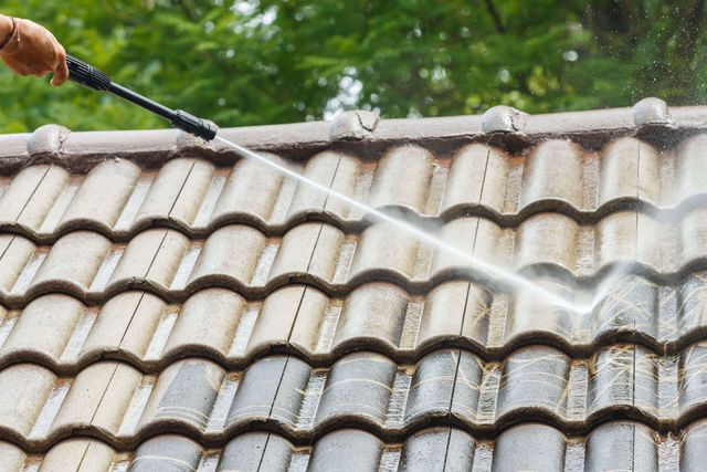 Roof Cleaning with High Pressure Water Cleaner — FNQ Pressure Cleaning  in Atherton, QLD