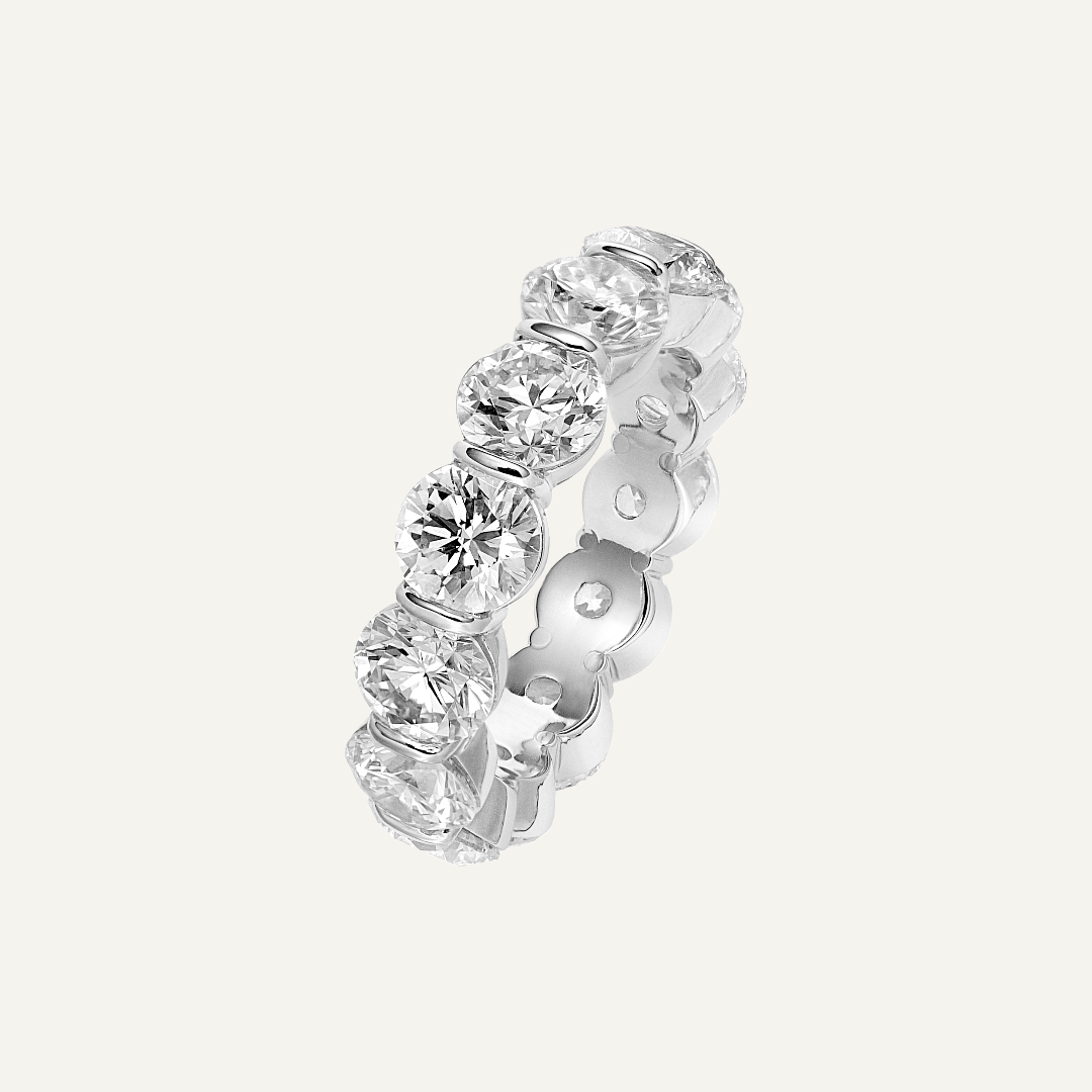 4.50ct Bar set diamond eternity band