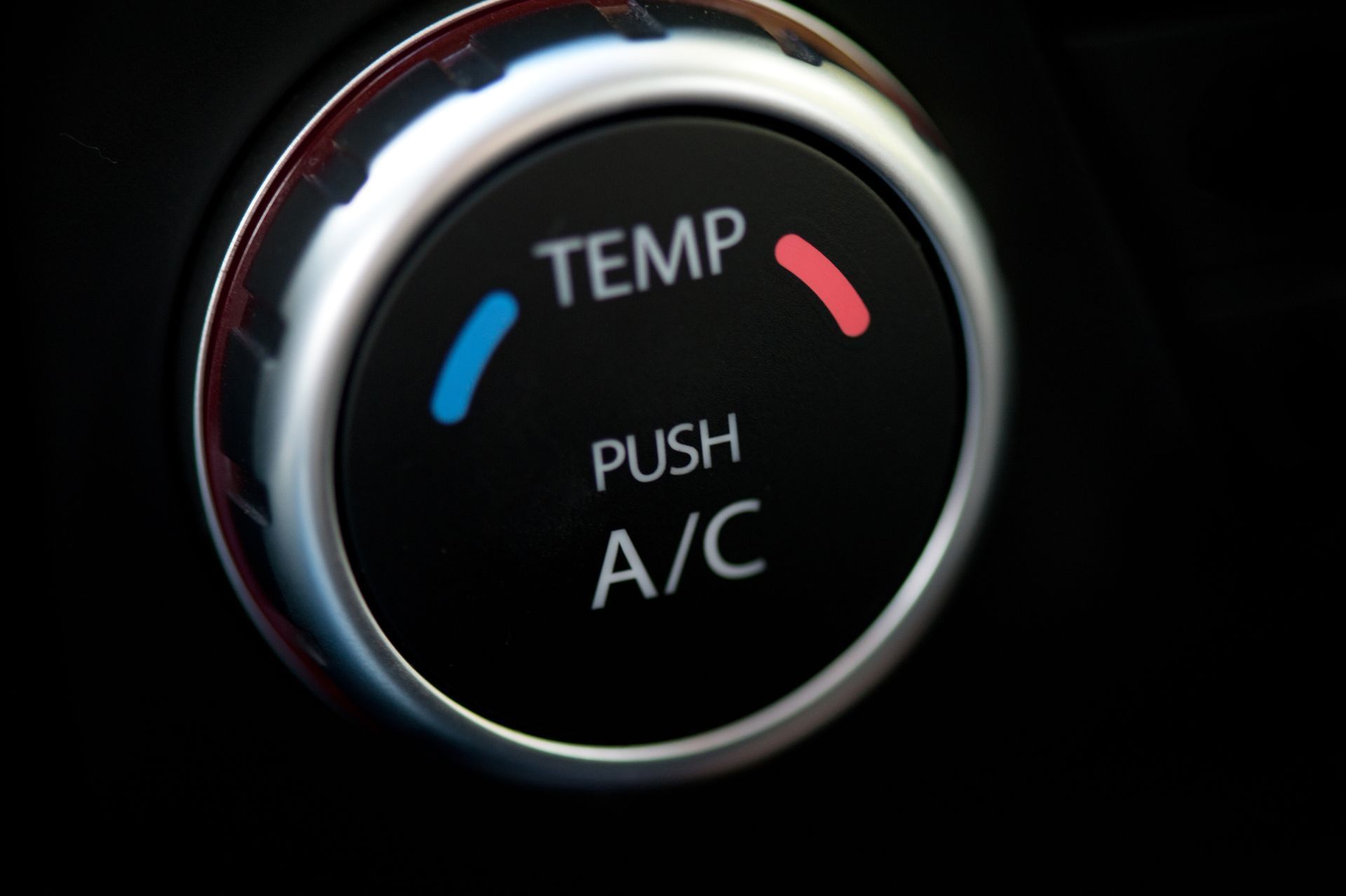Car A/C control button with blue and red temperature indicators | All Pro Automotive