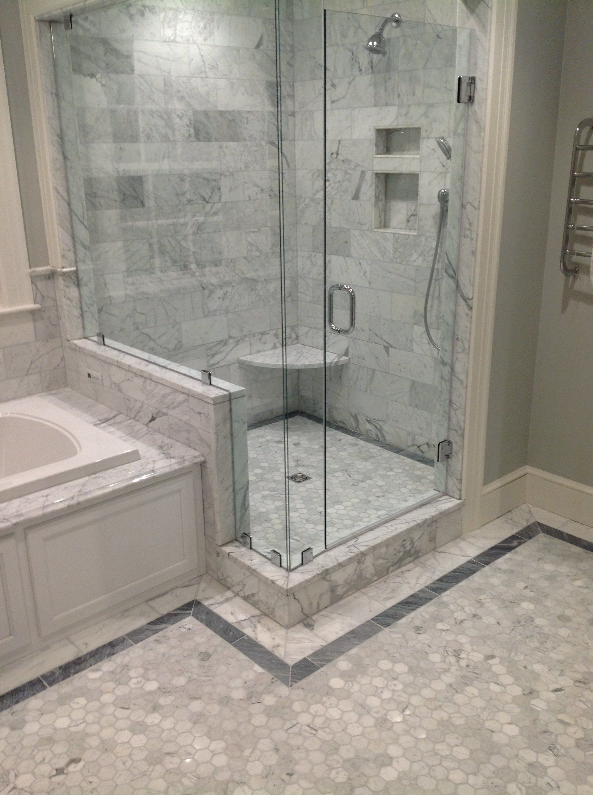 Classic carrara bathroom