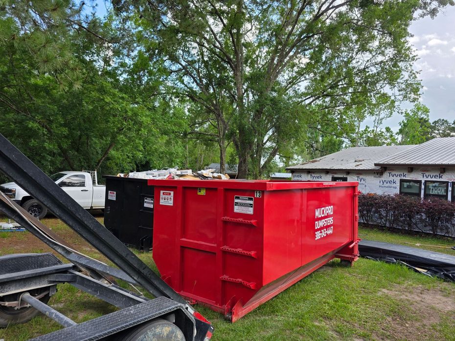 20 Yard Roll-Off Dumpster Swap Out in Monticello Florida