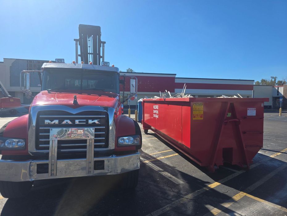 20 Yard Roll-Off Dumpster Swap Out in Monticello Florida