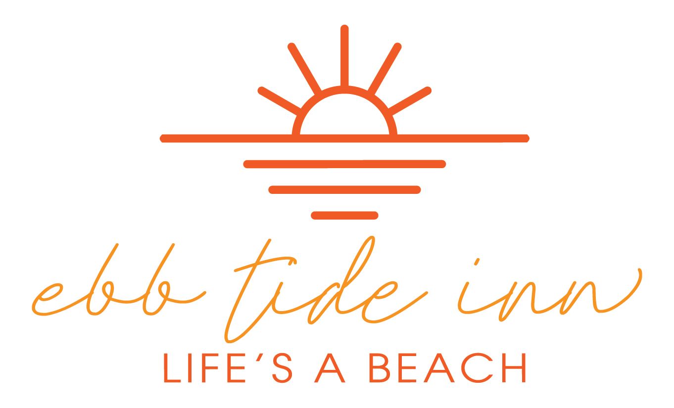 The logo for the ebb tide inn life 's a beach