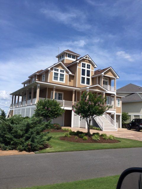 Elegant House Front View — Roofing Services in Dare County, NC
