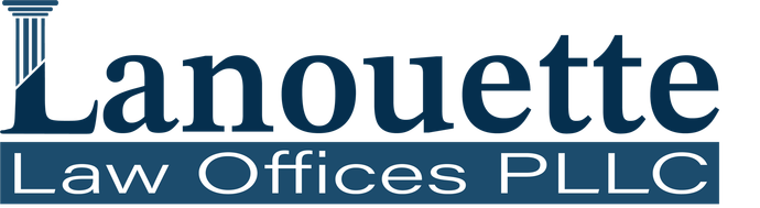 Lanouette Law Offices PLLC logo with a pillar symbol.