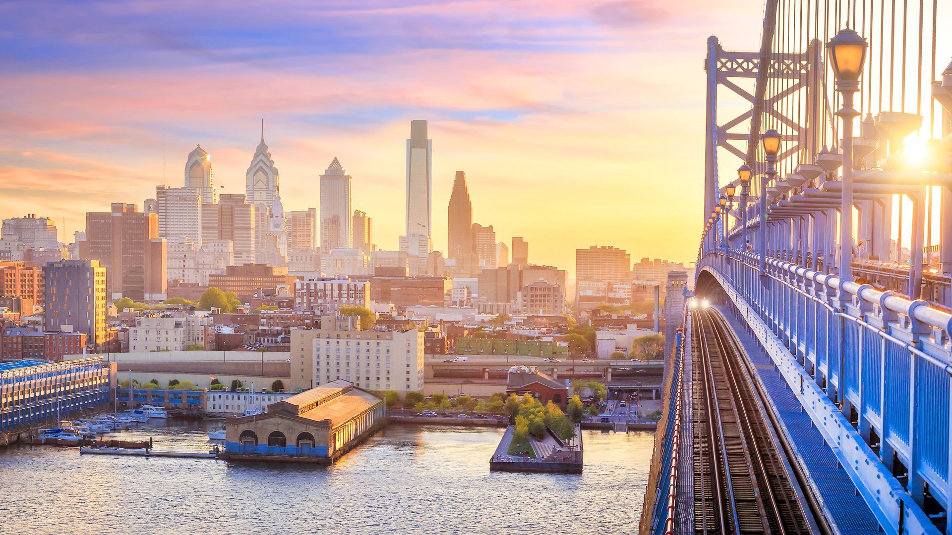 View of the Philadelphia area of Old City and Northern Liberties