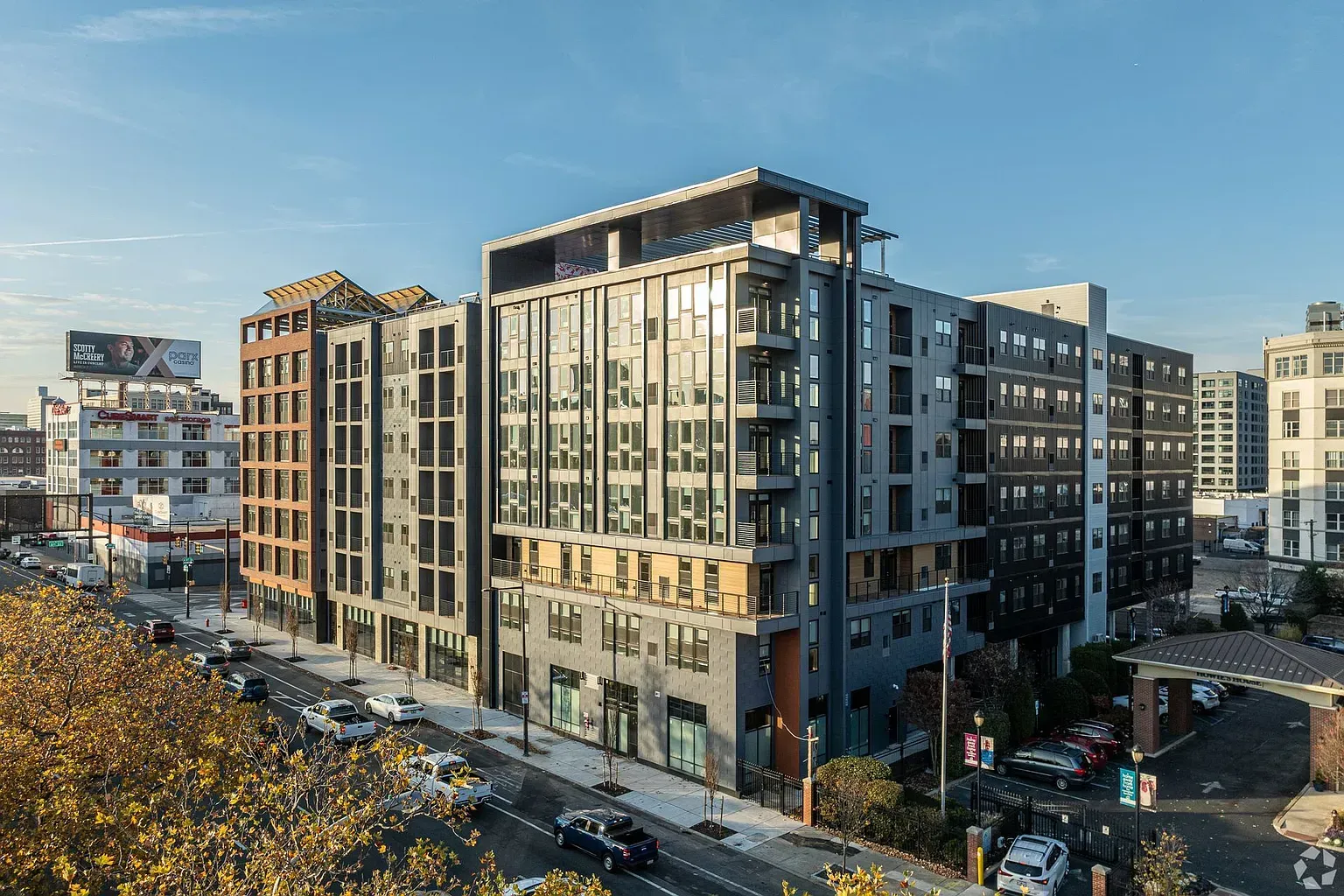 Photo of a large, multi-story building