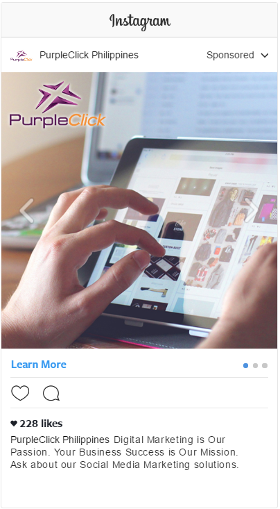 Instagram Carousel Ads: PurpleClick Solutions