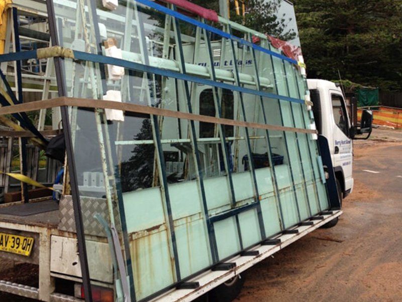 Truck — Frameless glass doors Gosford in West Gosford, NSW