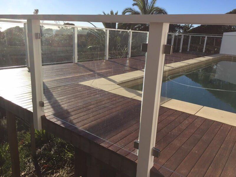 Glass Pool Fence With Frame— Avoca Beach Glass in West Gosford, NSW