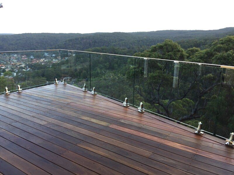 View Of Green Trees From Terrace — Avoca Beach Glass in West Gosford, NSW